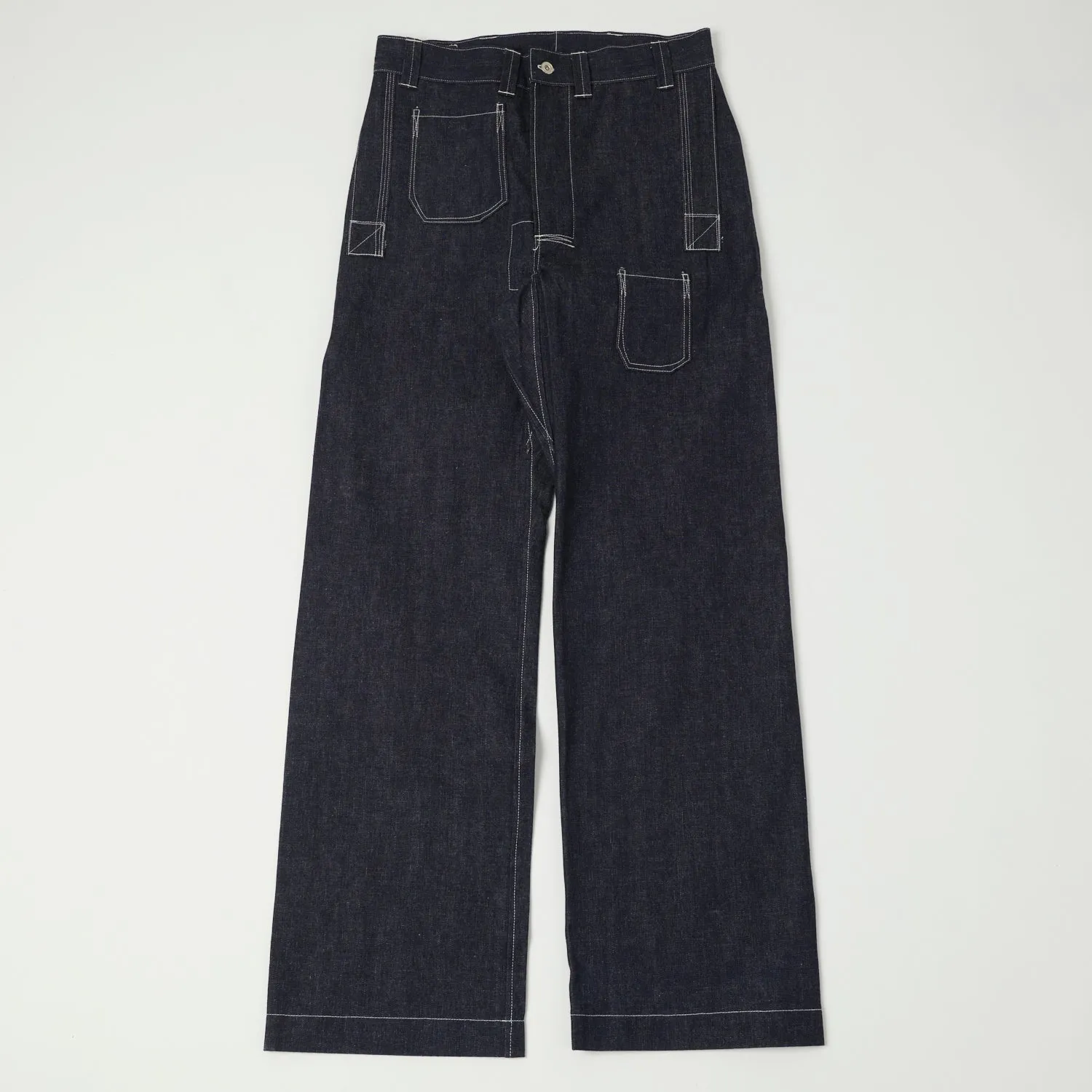John Gluckow Lot. JG-01 Denim 'Netmakers' Trousers - Raw sold by Son of a Stag