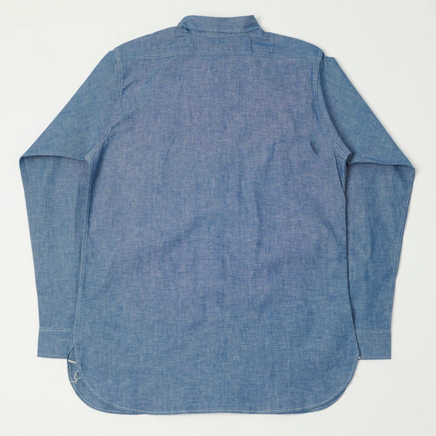 Warehouse & Co 3044 Duck Digger U.S. Navy Chambray Shirt - Sax sold by Son of a Stag product image thumbnail 5