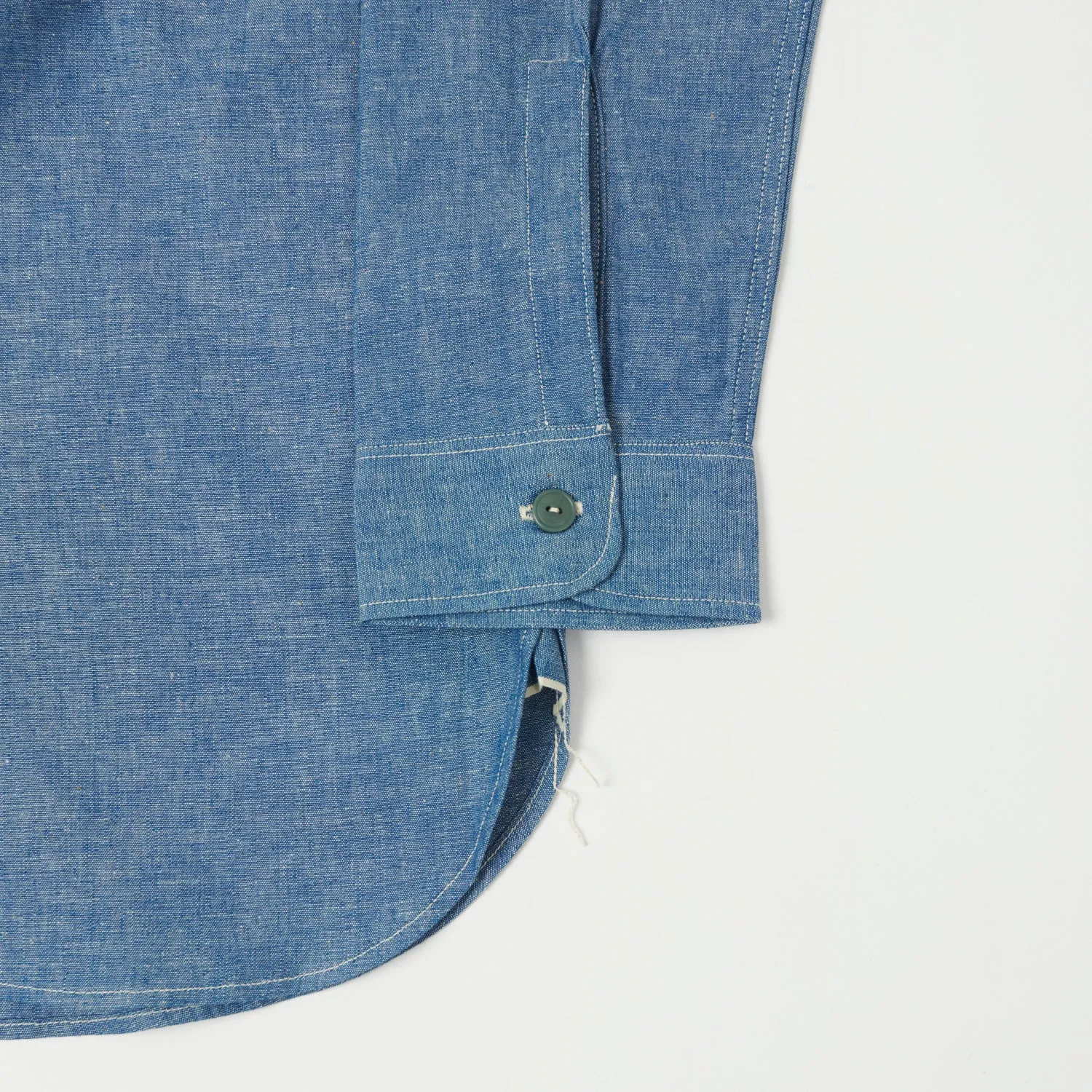 Warehouse & Co 3044 Duck Digger U.S. Navy Chambray Shirt - Sax sold by Son of a Stag product image thumbnail 3