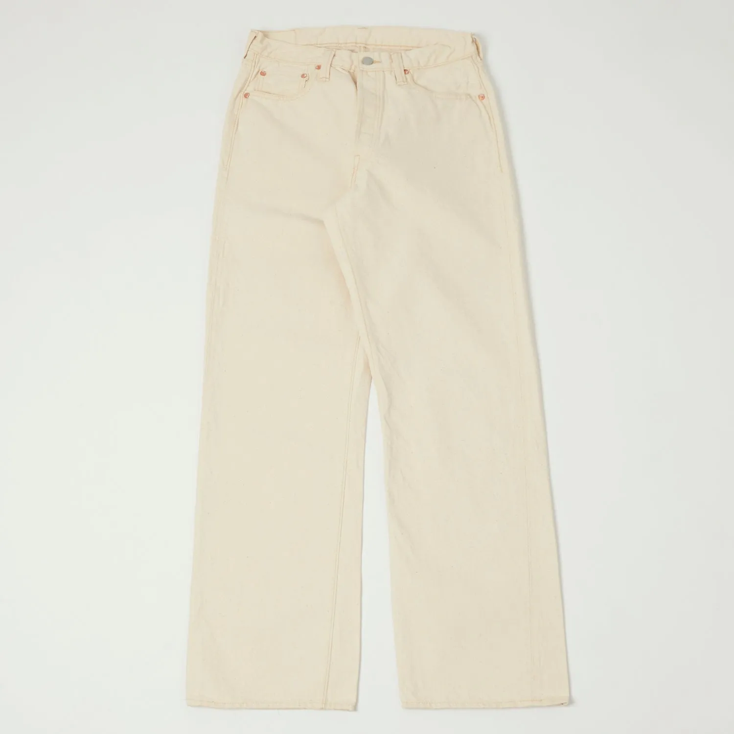 FULLCOUNT 0105 13.7oz Wide Straight Jean - Ecru One Wash sold by Son of a Stag