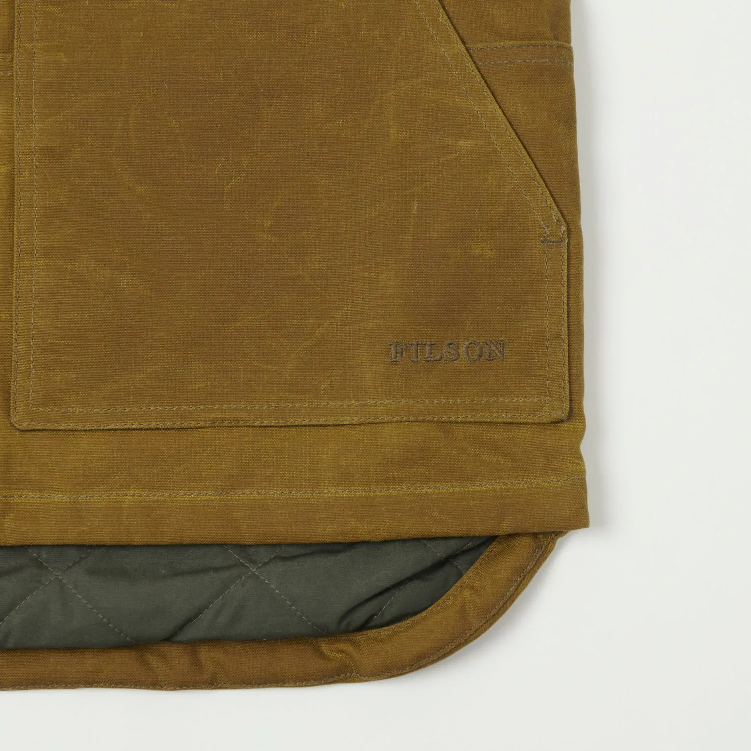 Filson Tin Cloth Insulated Work Vest - Dark Tan sold by Son of a Stag product image thumbnail 3
