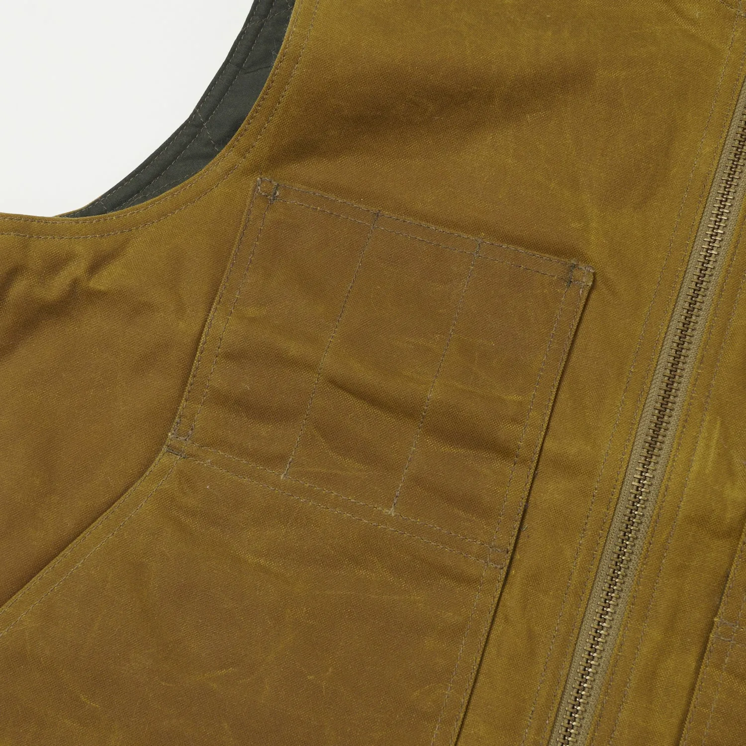 Filson Tin Cloth Insulated Work Vest - Dark Tan sold by Son of a Stag product image thumbnail 4