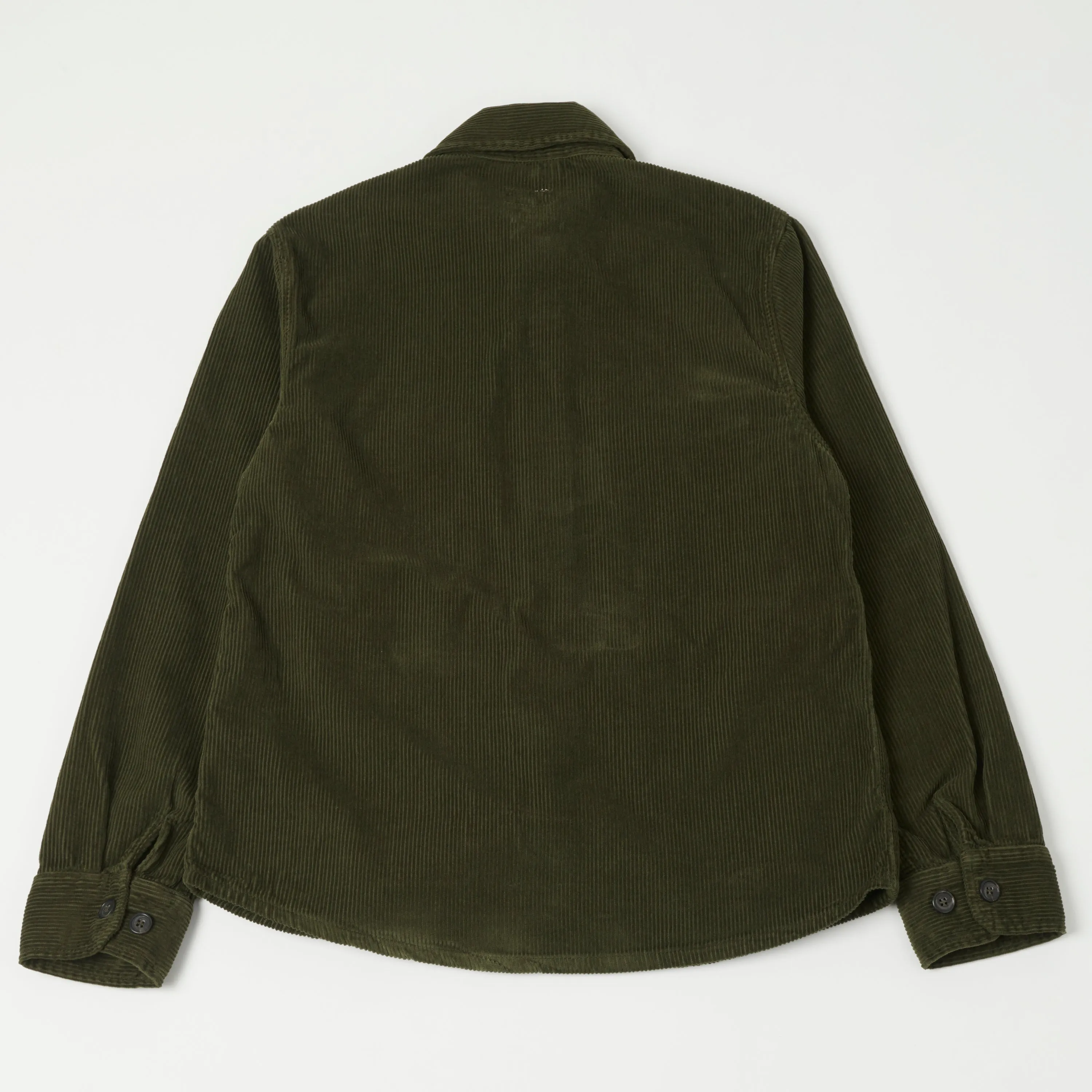 Hartford 'Joyce' Corduroy Work Shirt - Army sold by Son of a Stag product image thumbnail 5