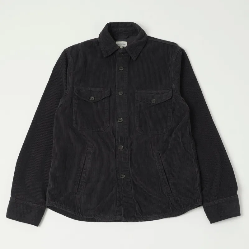 Hartford 'Joyce' Corduroy Work Shirt - Carbone sold by Son of a Stag