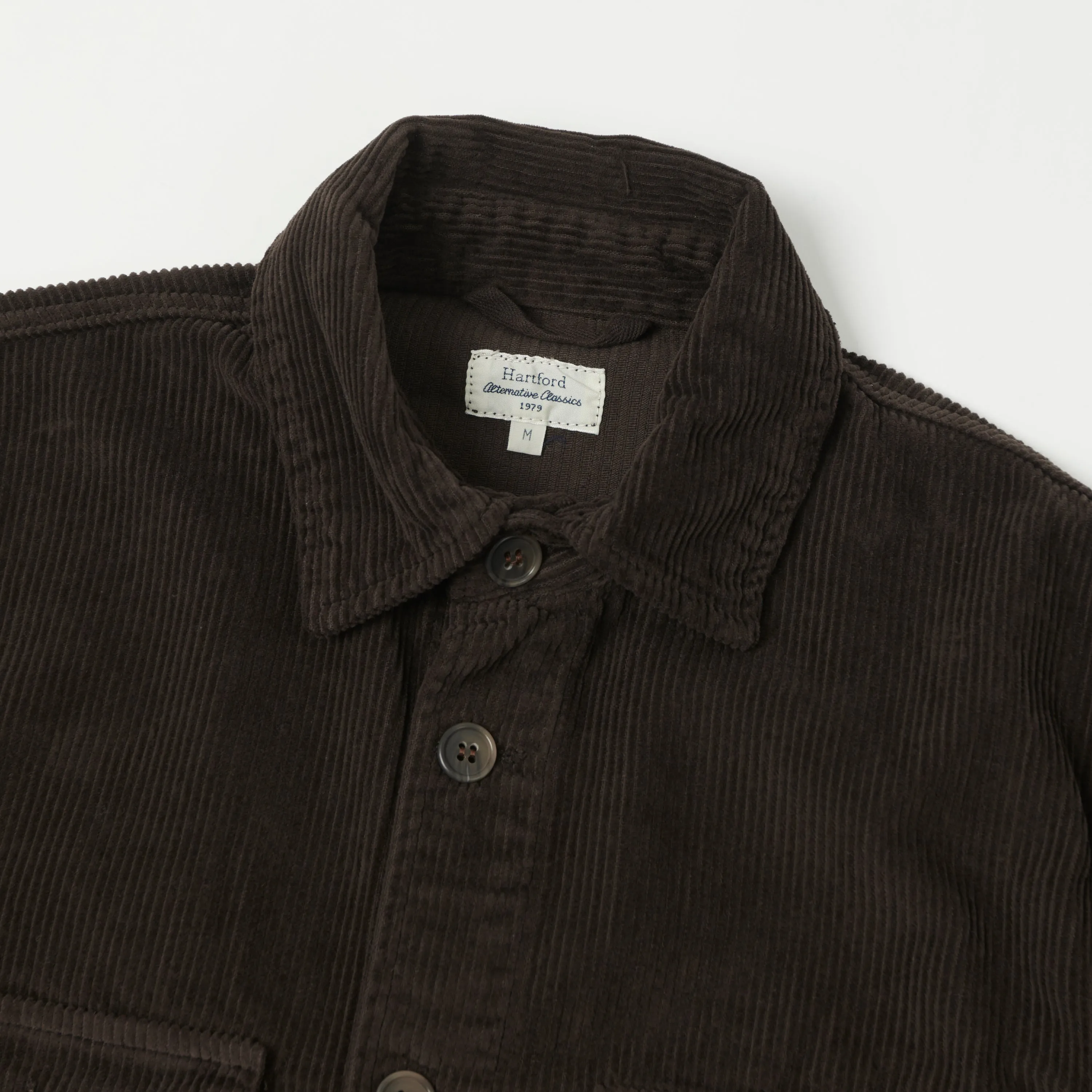 Hartford 'Joyce' Corduroy Work Shirt - Chocolate sold by Son of a Stag product image thumbnail 2