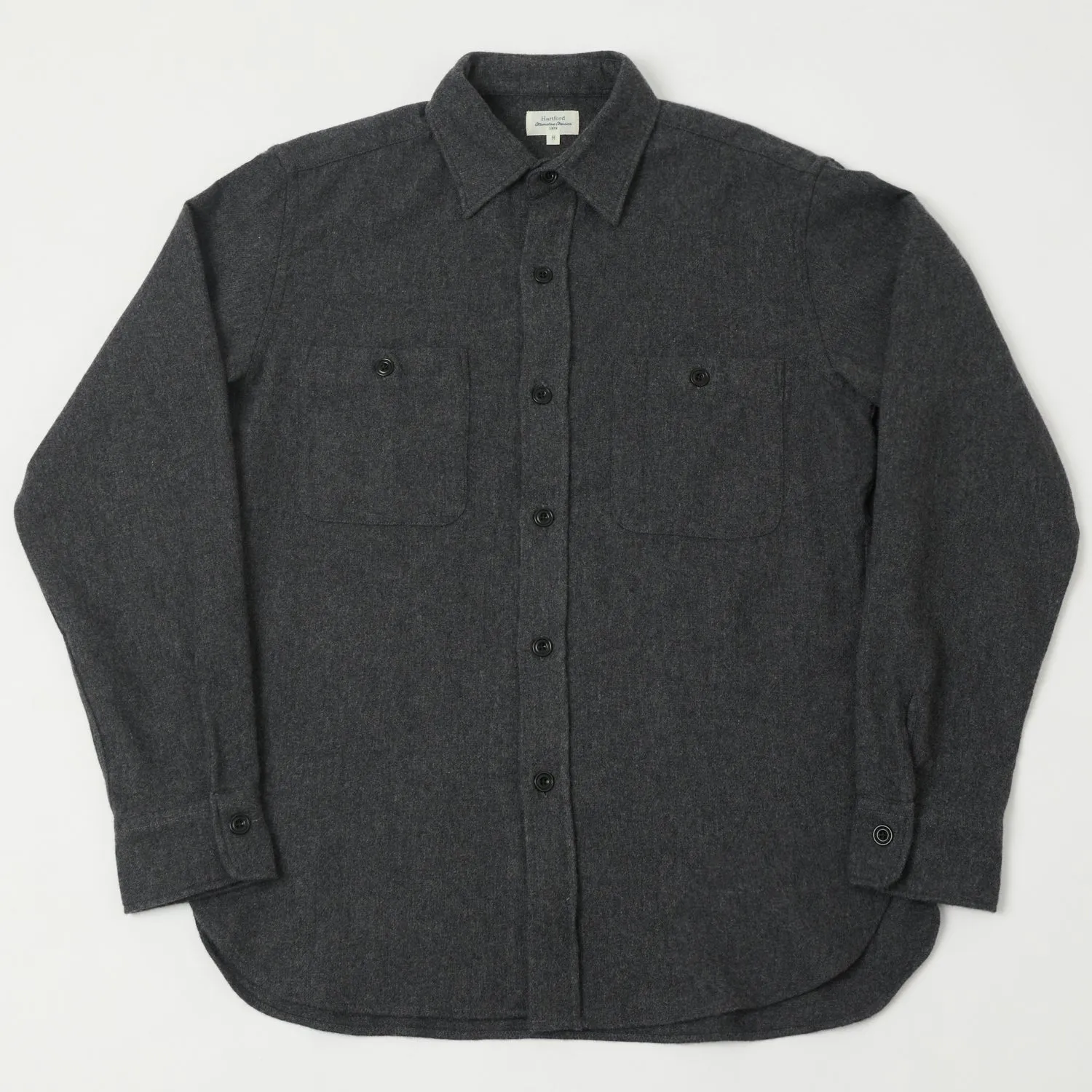 Hartford 'Percey' Wool Shirt - Grey sold by Son of a Stag