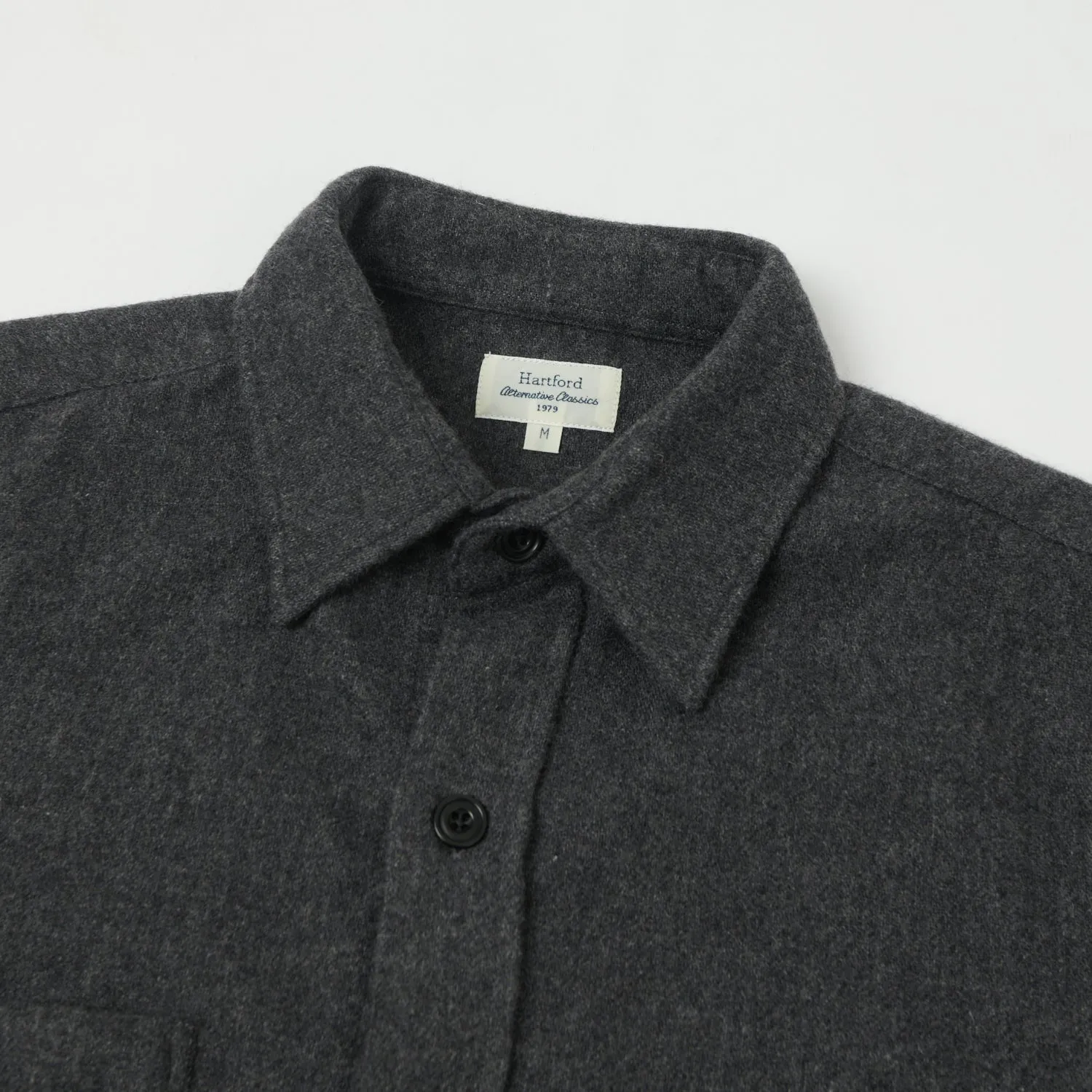 Hartford 'Percey' Wool Shirt - Grey sold by Son of a Stag product image thumbnail 2