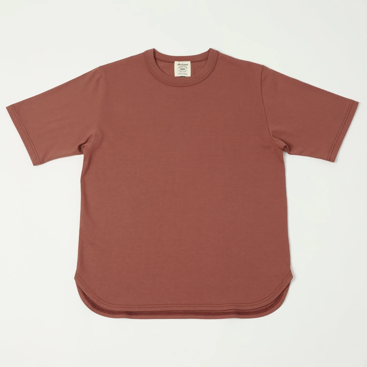 Jackman Grace Baseball T-Shirt - Pale Brick sold by Son of a Stag