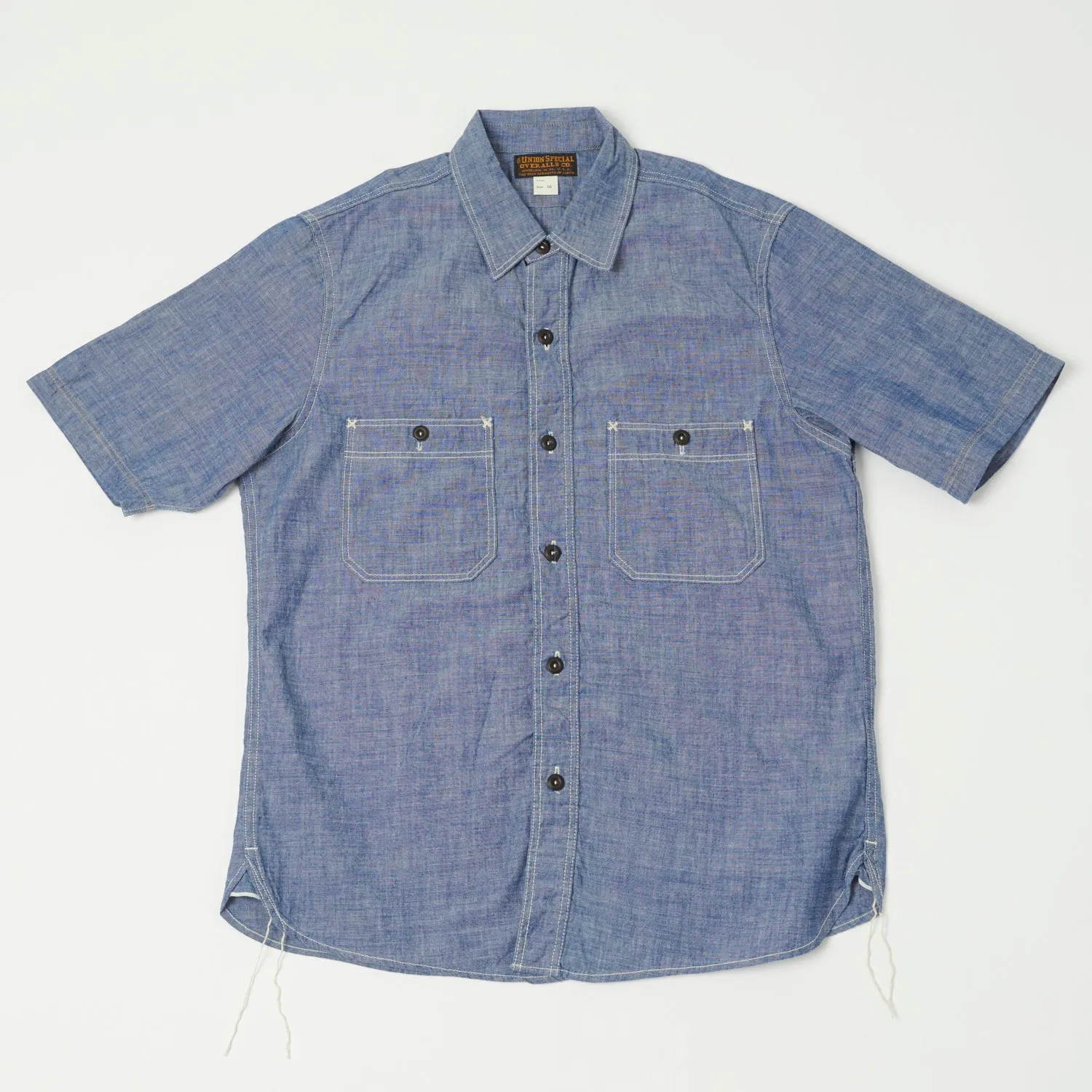 Freewheelers & Co Union Special Overalls 'Head Man' Cut Sleeve Shirt - Vintage Indigo sold by Son of a Stag