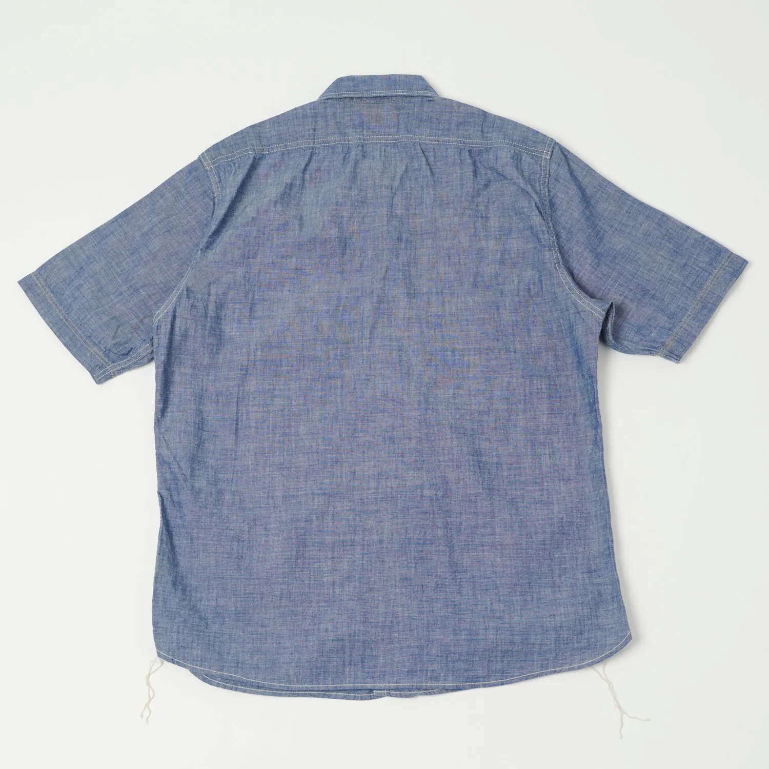 Freewheelers & Co Union Special Overalls 'Head Man' Cut Sleeve Shirt - Vintage Indigo sold by Son of a Stag product image thumbnail 5