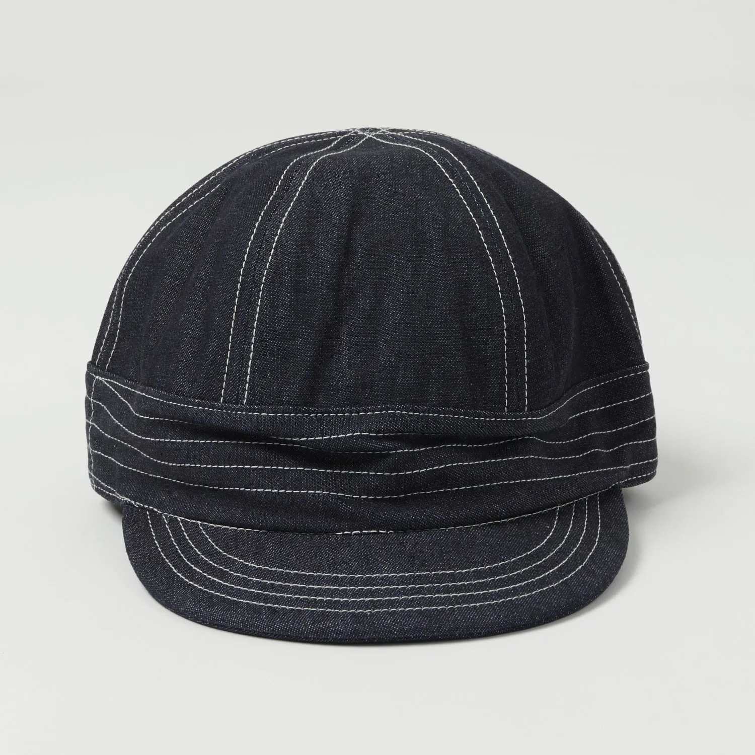 Freewheelers & Co Union Special Overalls 'Guthrie' 10oz Denim Cap - Indigo sold by Son of a Stag product image thumbnail 2