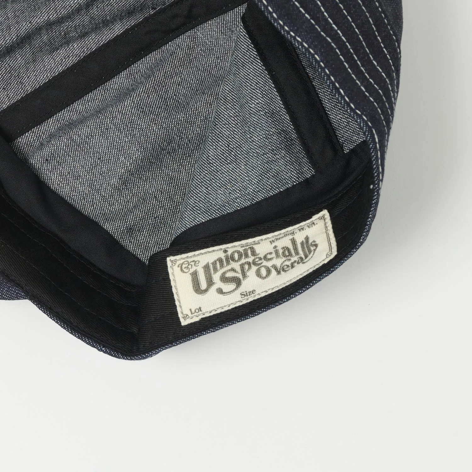 Freewheelers & Co Union Special Overalls 'Guthrie' 10oz Denim Cap - Indigo sold by Son of a Stag product image thumbnail 3