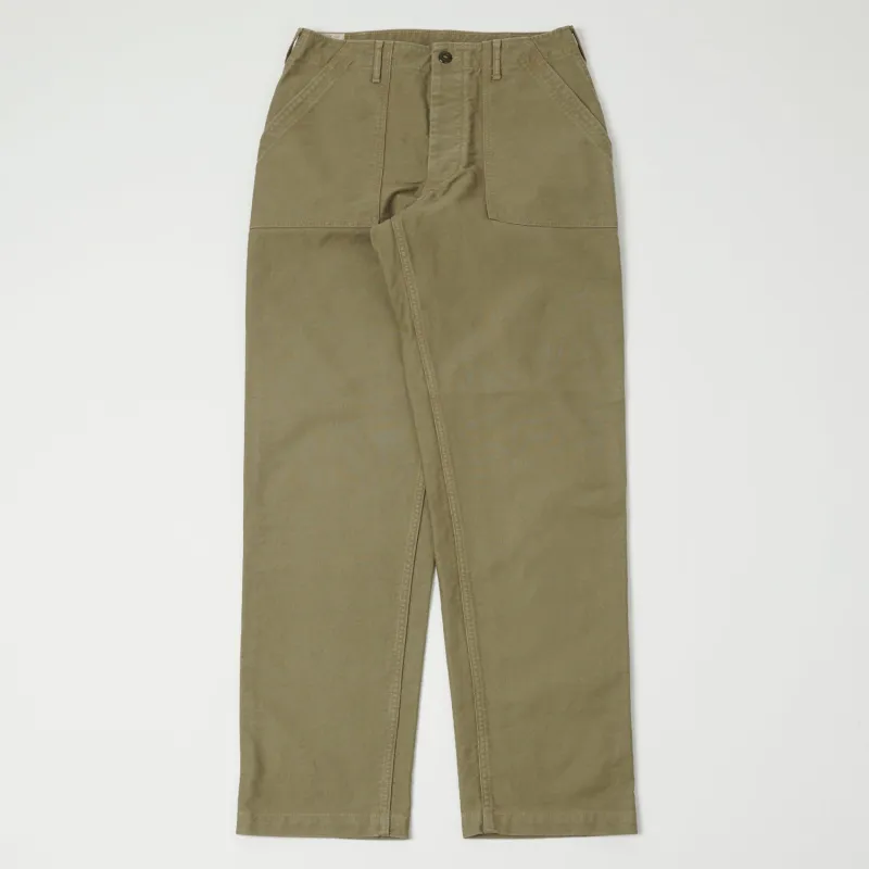 Freewheelers & Co Military Utility Trouser - Khaki Beige sold by Son of a Stag