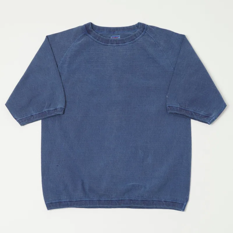 Dubbleworks Heavy Fabric Raglan Sleeve Pigment Dye Tee - Indigo Blue sold by Son of a Stag