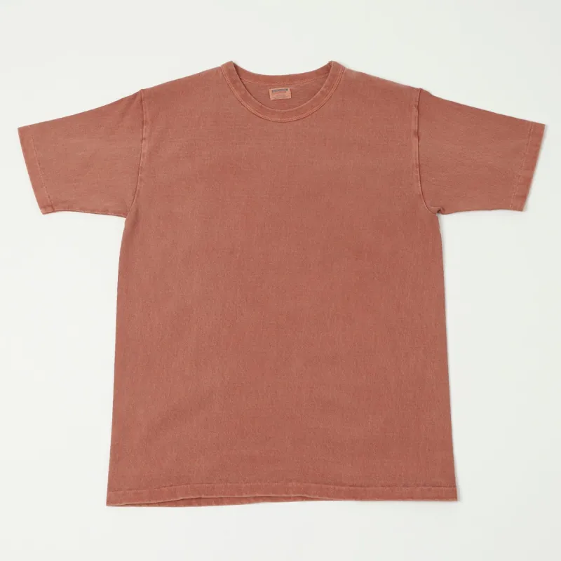 Dubbleworks Heavy Fabric Pigment Dye Tee - Brick Red sold by Son of a Stag