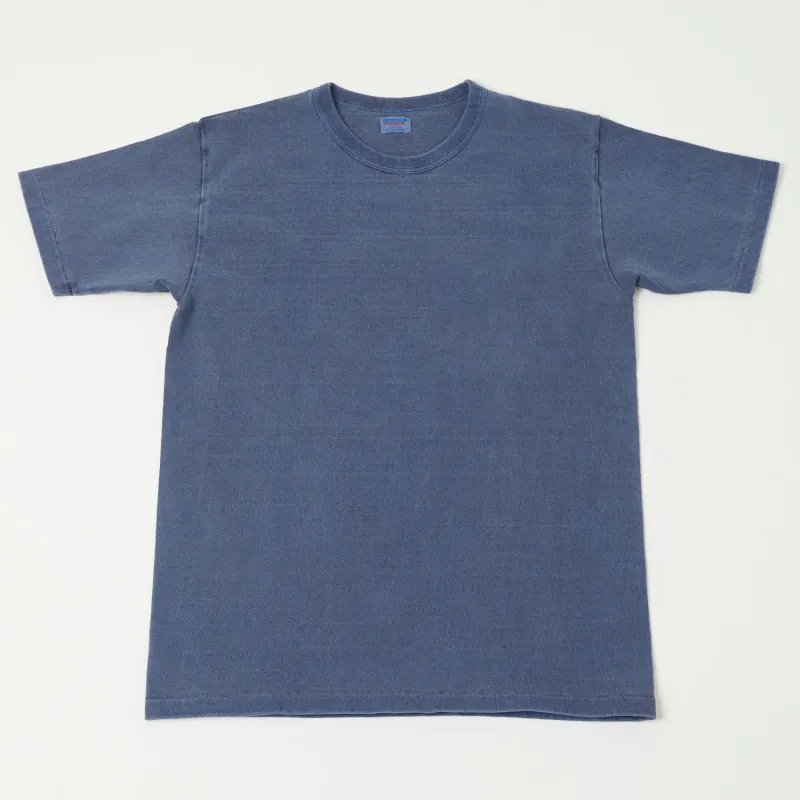 Dubbleworks Heavy Fabric Pigment Dye Tee - Indigo Blue sold by Son of a Stag