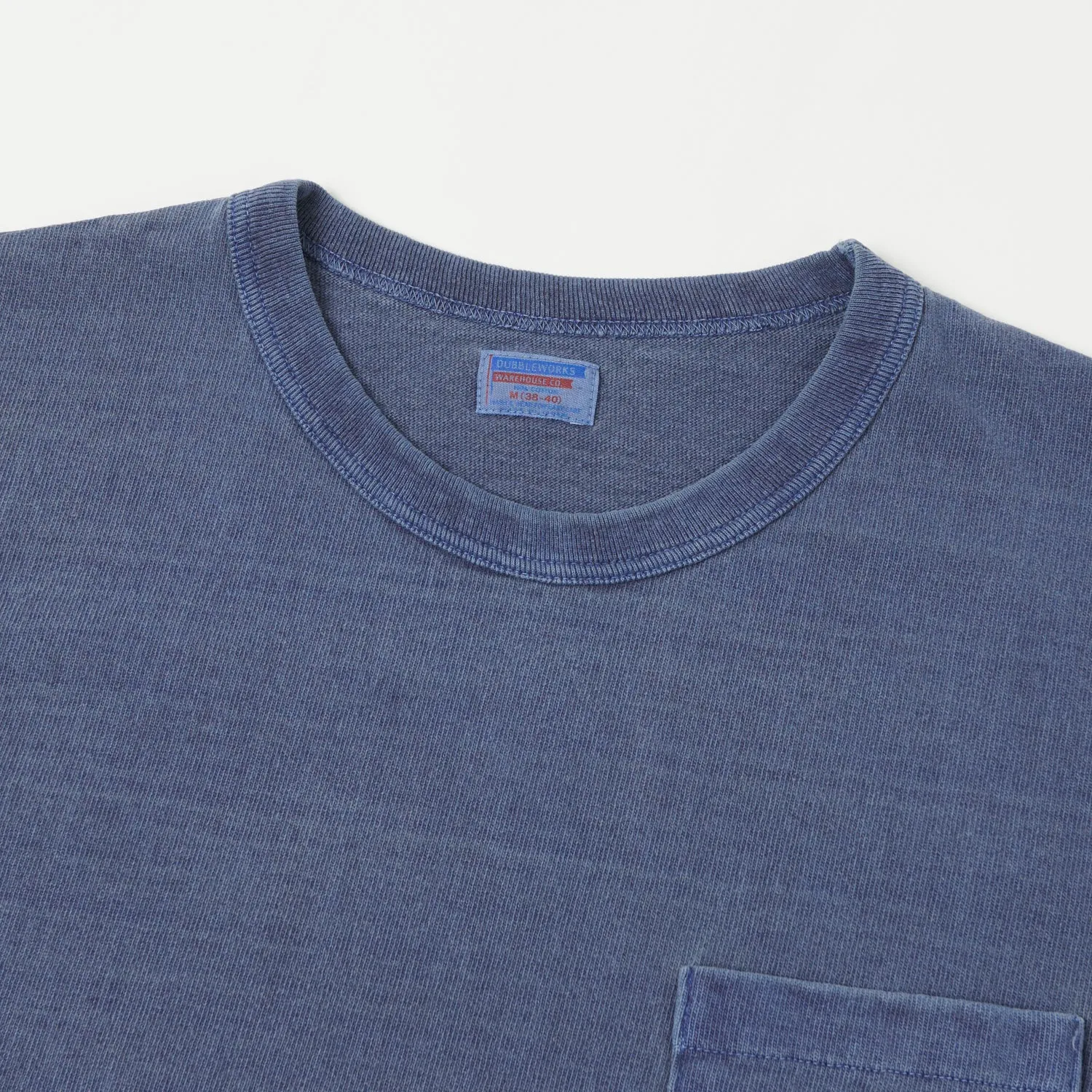 Dubbleworks Heavy Fabric Pigment Dye Pocket Tee - Indigo Blue sold by Son of a Stag product image thumbnail 2
