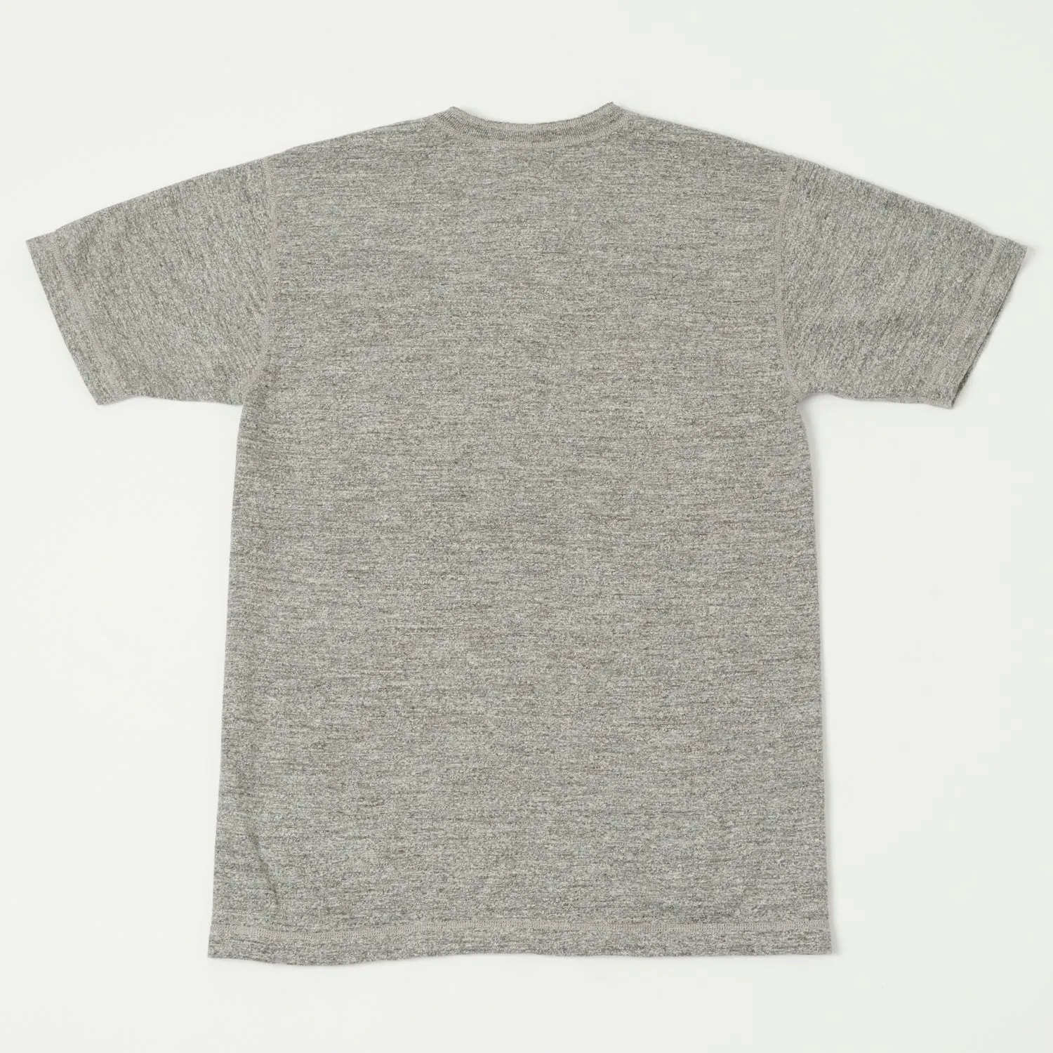 Buzz Rickson's Slub Henley T-Shirt - Grey Melange sold by Son of a Stag product image thumbnail 4