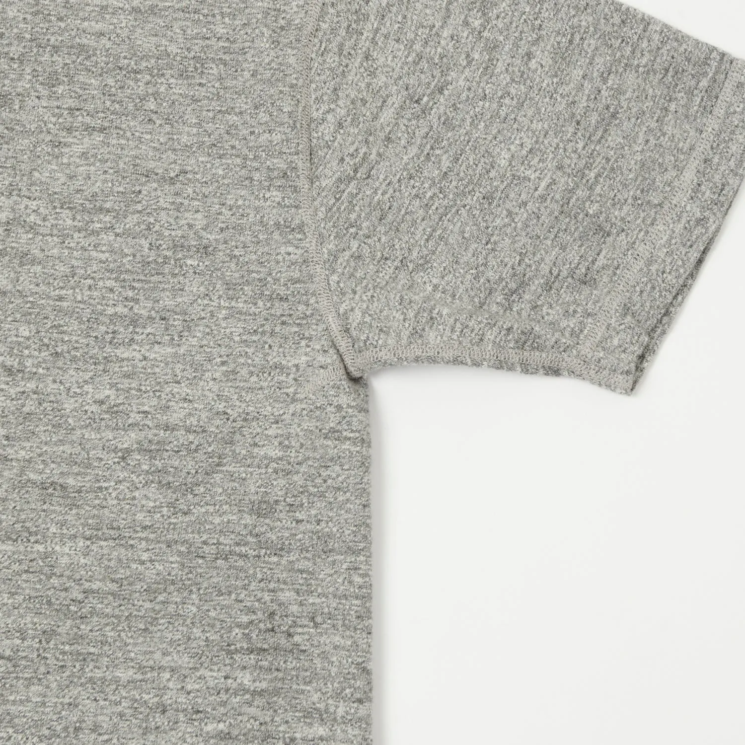 Buzz Rickson's Slub Henley T-Shirt - Grey Melange sold by Son of a Stag product image thumbnail 3