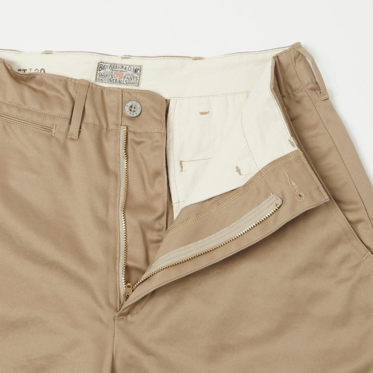 Buzz Rickson's 1945 Chino Short - Beige sold by Son of a Stag product image thumbnail 2