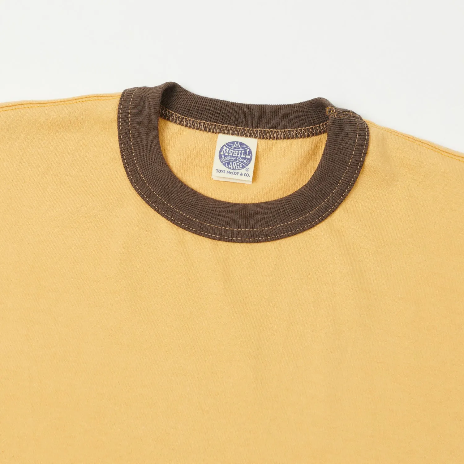 TOYS McCOY Ringer Pocket T-Shirt - Yellow/Charcoal sold by Son of a Stag product image thumbnail 2