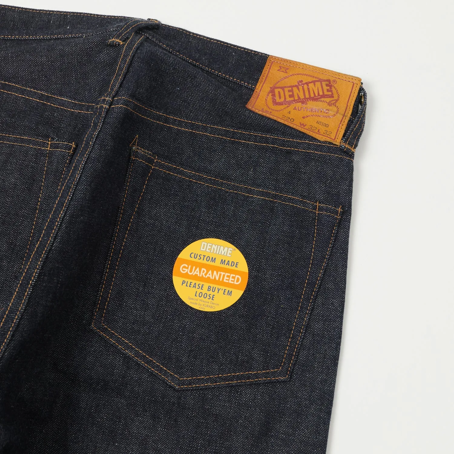 Denime Lot. 220A 'Offset Model' Regular Straight Jean - Raw sold by Son of a Stag product image thumbnail 2