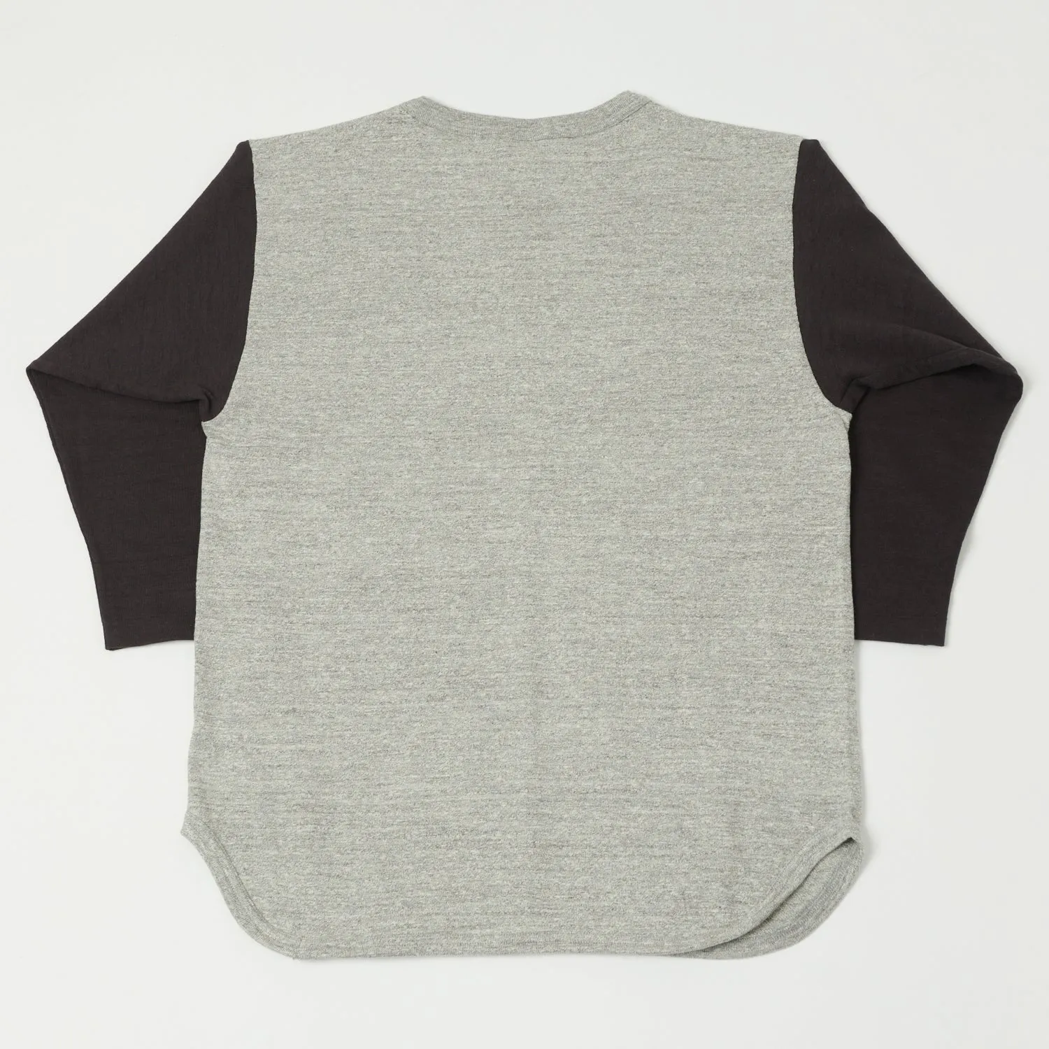 Warehouse & Co 4800 'Men From BTRY C' Baseball T-Shirt - Heather Grey/Sumikuro sold by Son of a Stag product image thumbnail 4