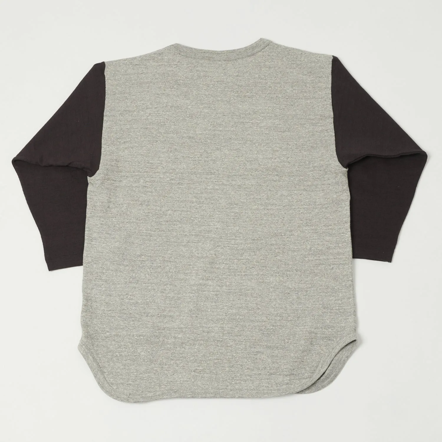 Warehouse & Co 4800 'Camp Baumann' Baseball T-Shirt - Heather Grey/Sumikuro sold by Son of a Stag product image thumbnail 4
