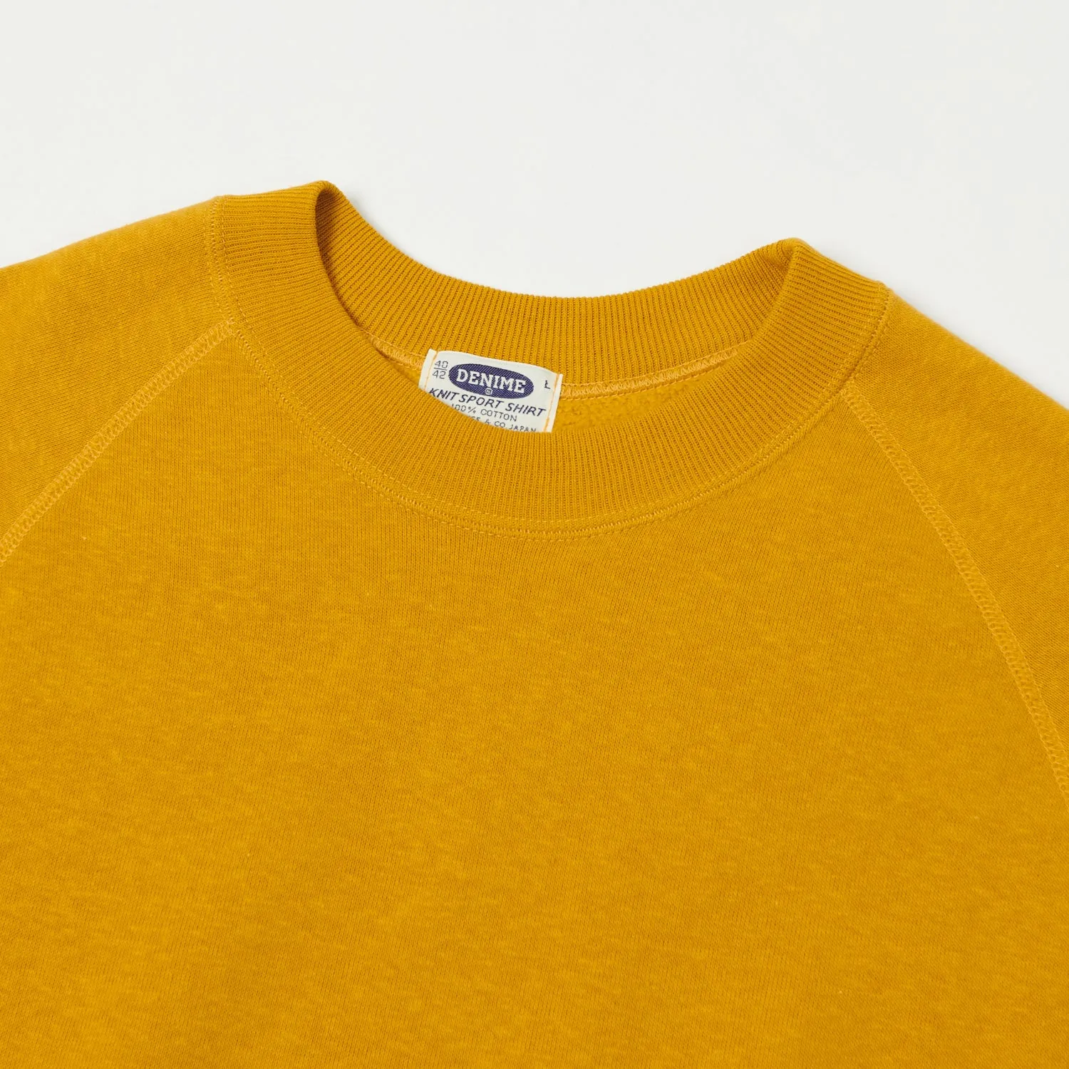 Denime Lot. 261 4-Needle Raglan Sweatshirt - Yellow sold by Son of a Stag product image thumbnail 2