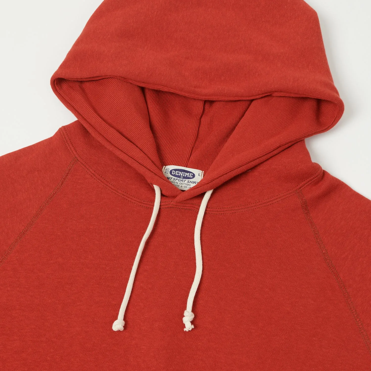 Denime Lot. 262 4-Needle Hooded Sweatshirt - Red sold by Son of a Stag product image thumbnail 2