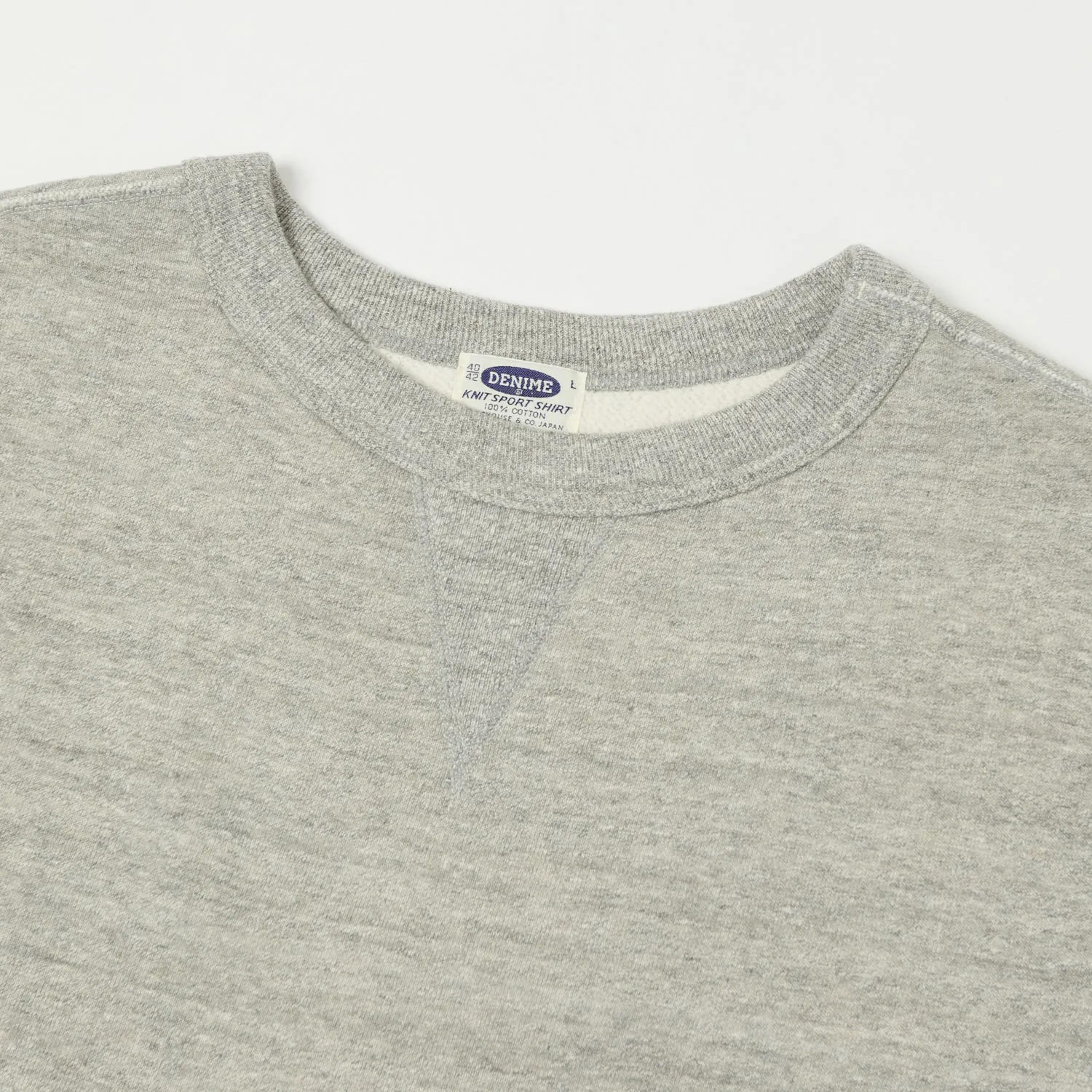 Denime Lot. 260 4-Needle Sweatshirt - Light Grey sold by Son of a Stag product image thumbnail 2