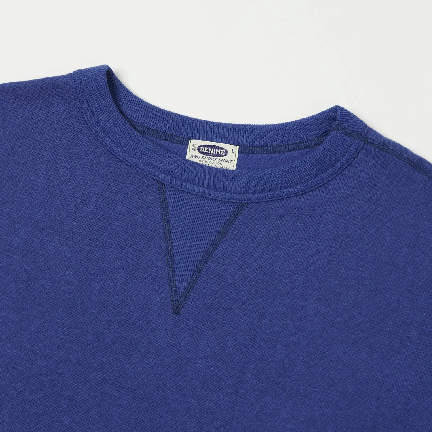 Denime Lot. 260 4-Needle Sweatshirt - Blue sold by Son of a Stag product image thumbnail 2
