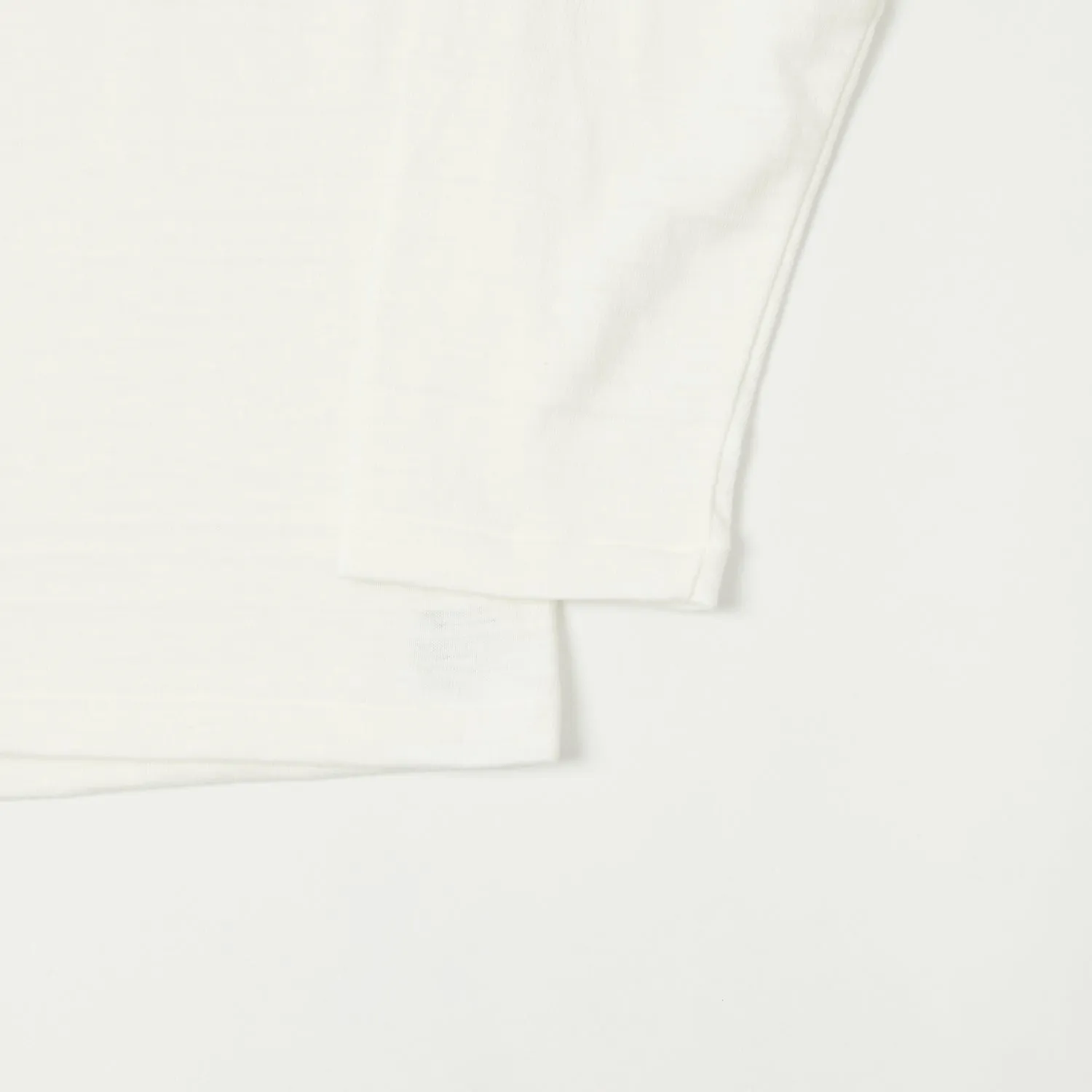 Warehouse & Co 5907 Long Sleeve Henley - Off White sold by Son of a Stag product image thumbnail 3