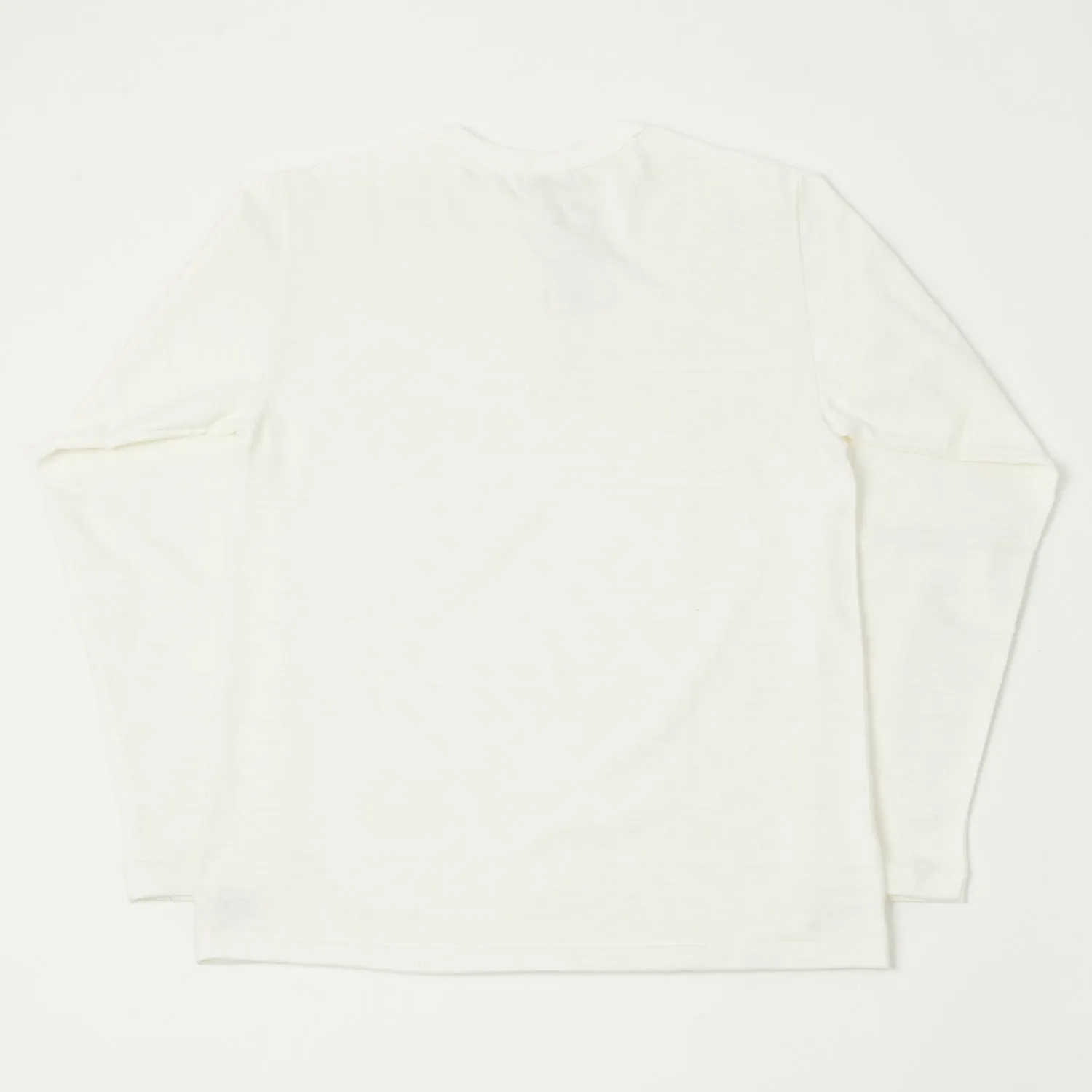 Warehouse & Co 5907 Long Sleeve Henley - Off White sold by Son of a Stag product image thumbnail 4