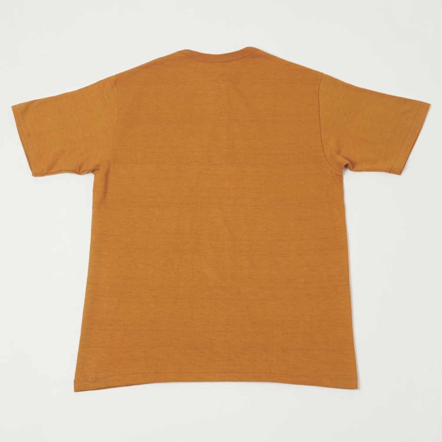 Warehouse & Co 4601 Henley T-Shirt - Dark Orange sold by Son of a Stag product image thumbnail 3