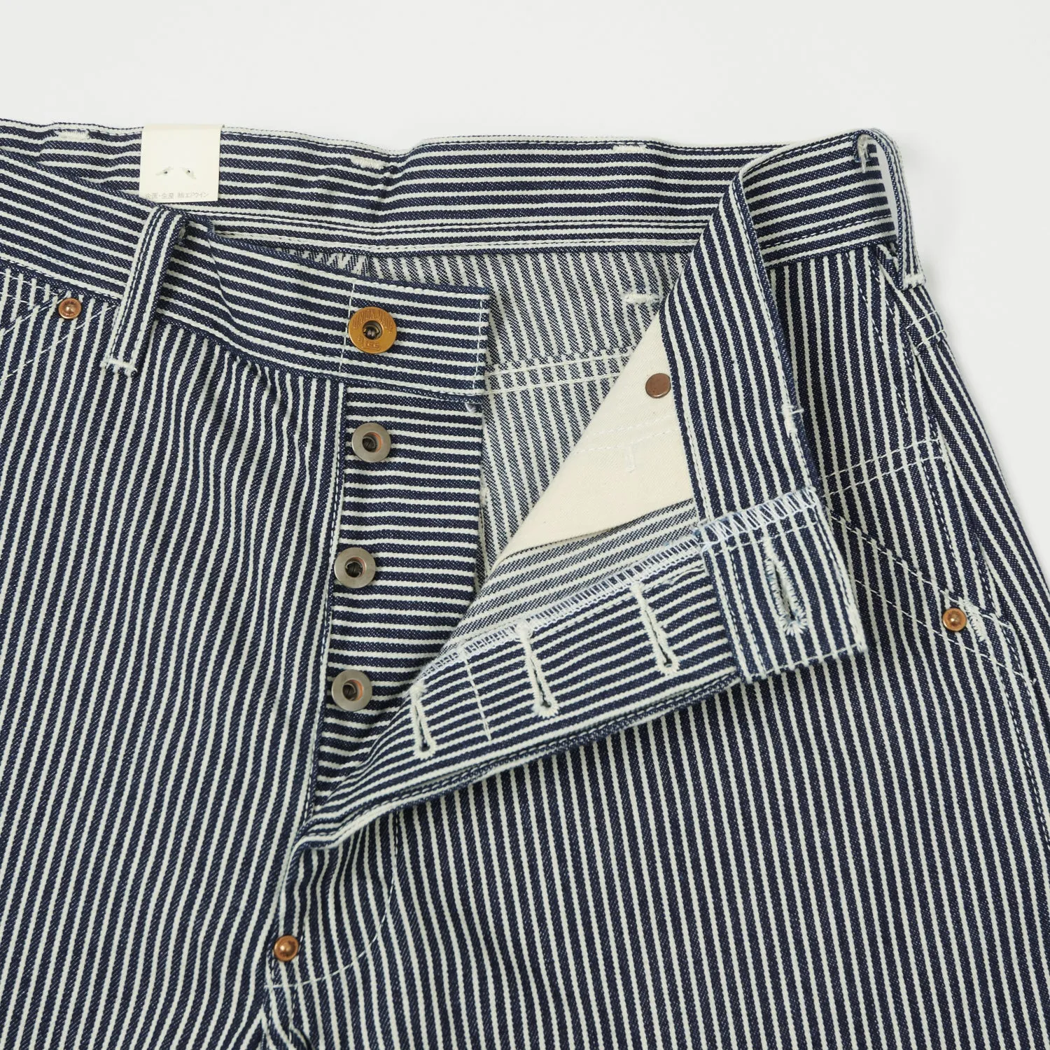 Lee Archives 1949 'Dungaree' 191B Wide Straight Trouser - Hickory Stripe Raw sold by Son of a Stag product image thumbnail 4