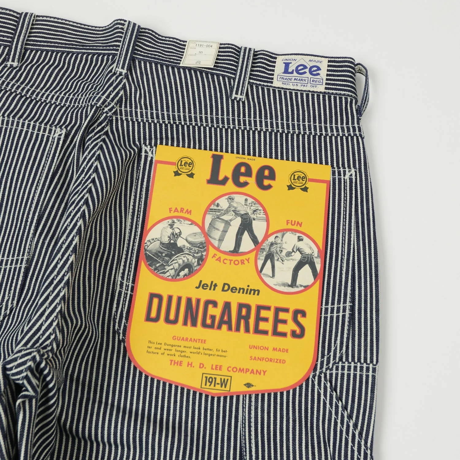 Lee Archives 1949 'Dungaree' 191B Wide Straight Trouser - Hickory Stripe Raw sold by Son of a Stag product image thumbnail 2