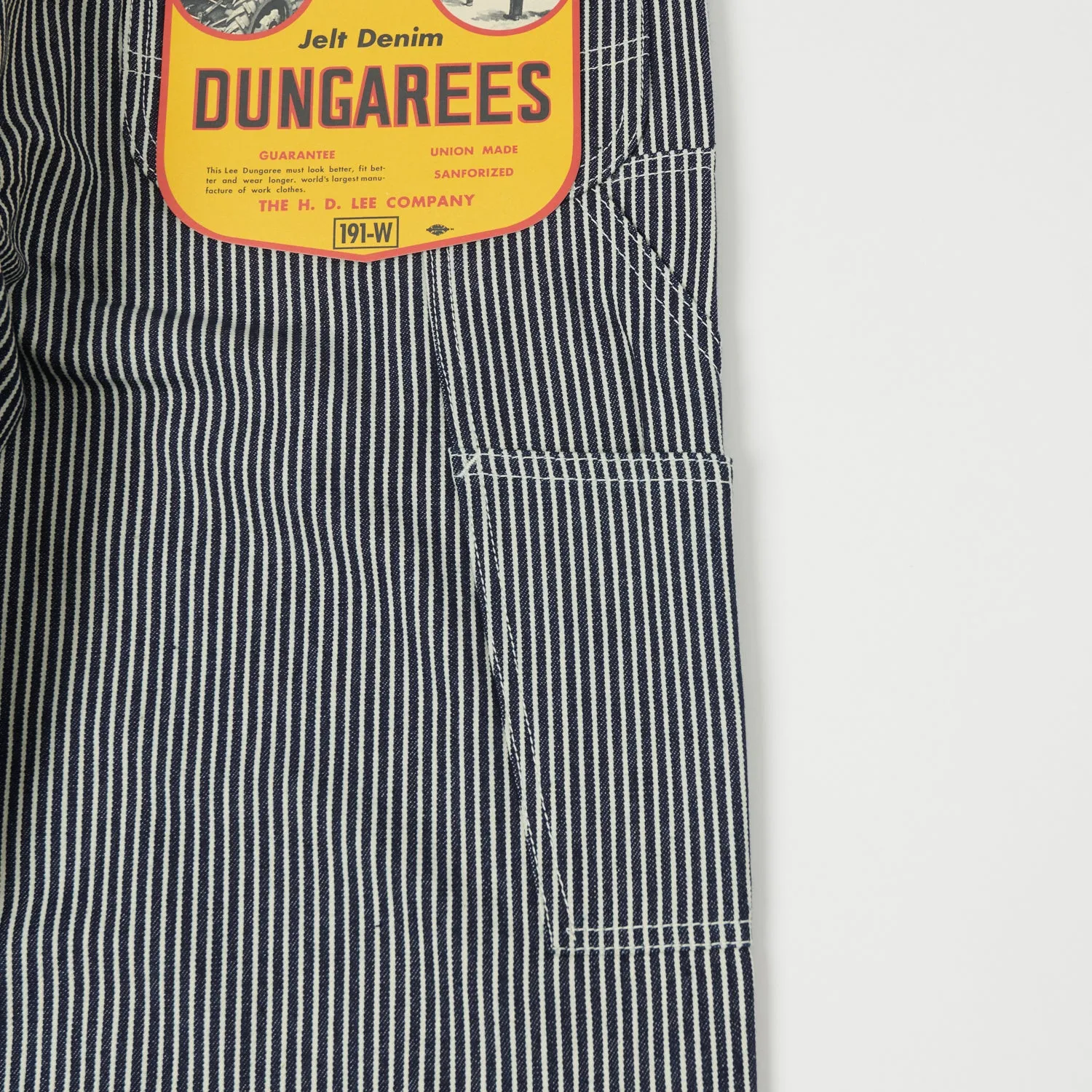 Lee Archives 1949 'Dungaree' 191B Wide Straight Trouser - Hickory Stripe Raw sold by Son of a Stag product image thumbnail 5