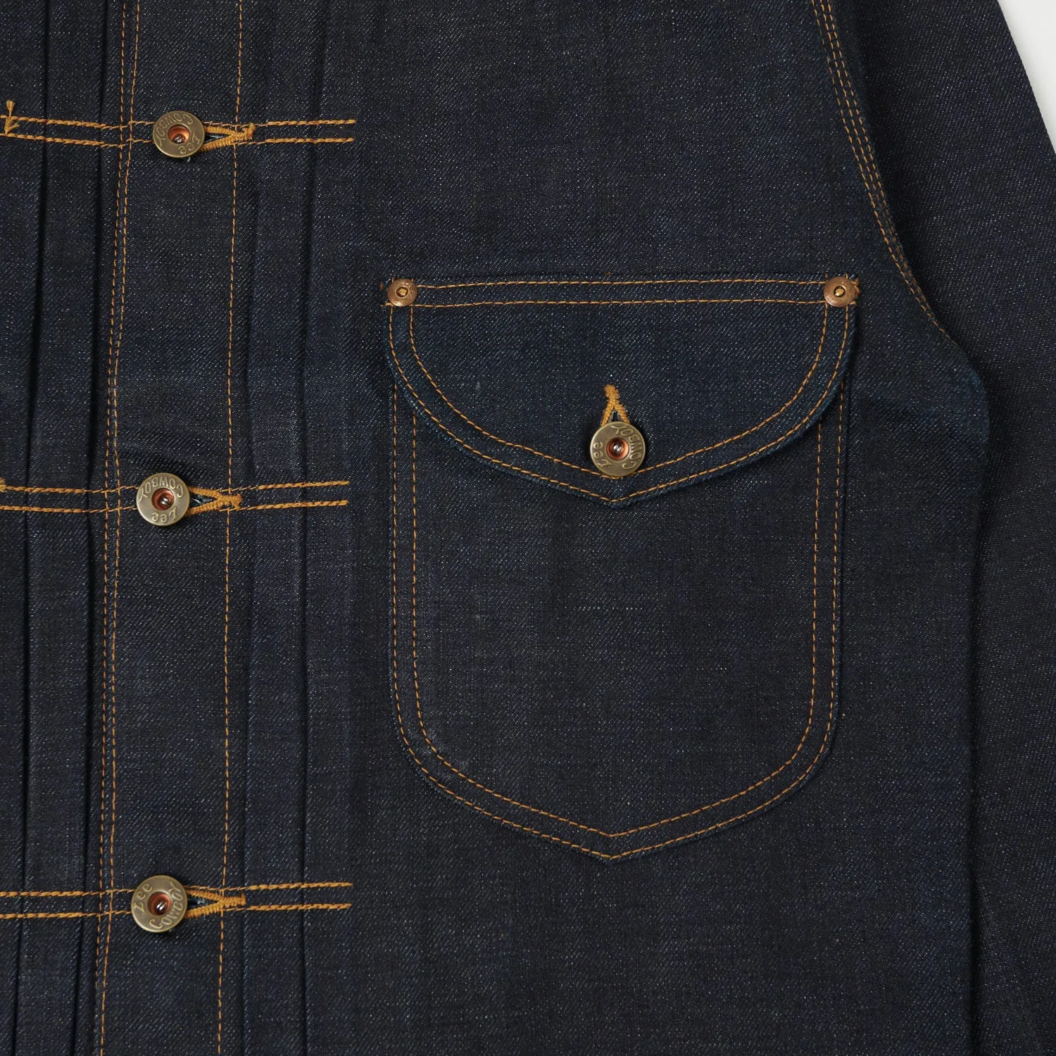 Lee Archives 1937 'Real Vintage Cowboy' 101J Denim Jacket - Raw sold by Son of a Stag product image thumbnail 5