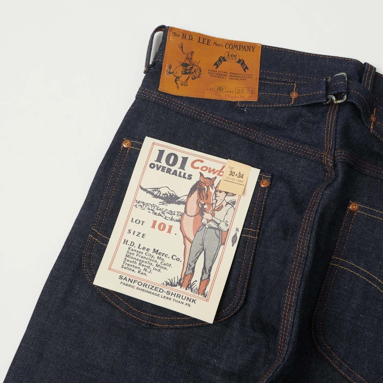 Lee Archives 'Cowboy' 101 Jeans - Raw sold by Son of a Stag product image thumbnail 2