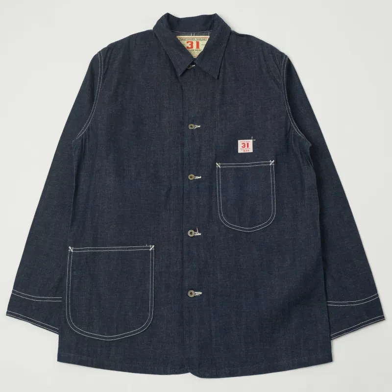 Lee Archives WWII 'Loco' Denim Coverall Jacket - Raw sold by Son of a Stag