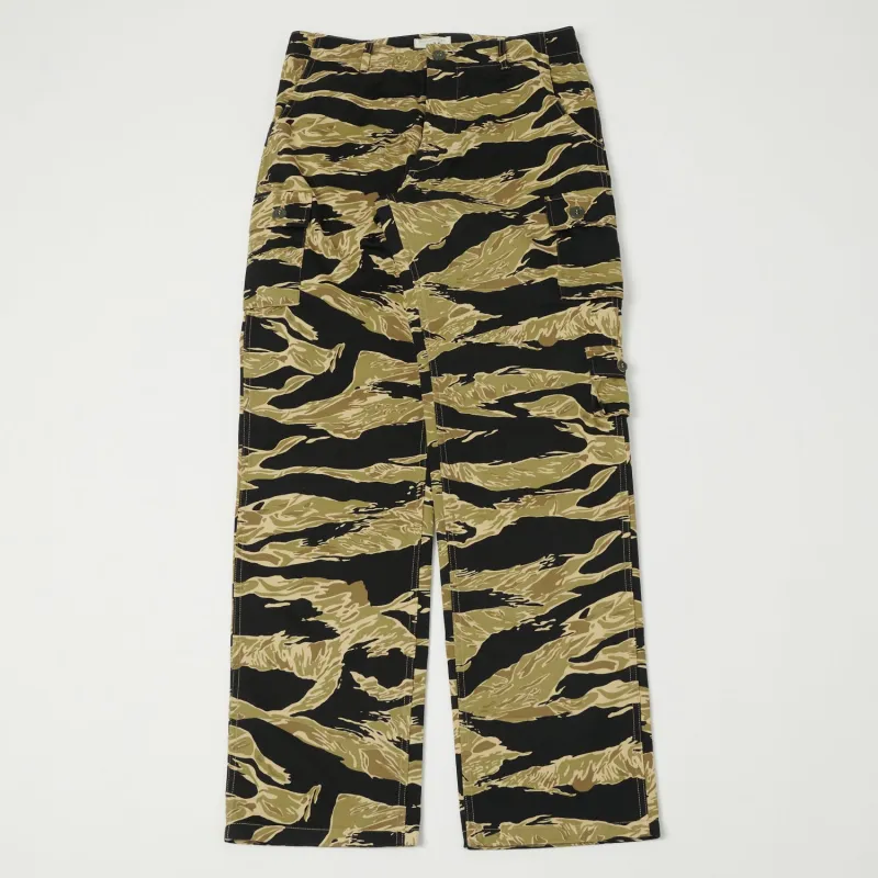 Buzz Rickson's Gold Tiger Stripe Camo Trouser - Black made by Buzz Rickson’s