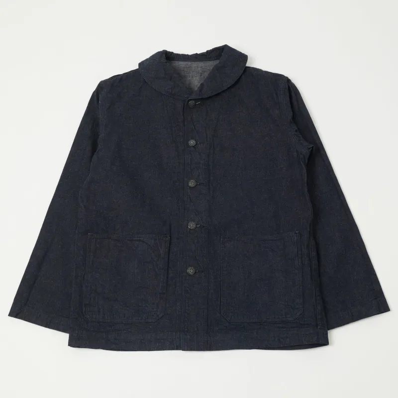 Buzz Rickson's 'Dungaree Jumper' Shawl Collar Denim Jacket - One Wash sold by Son of a Stag