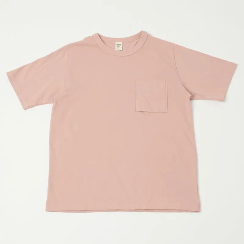 Jackman Pocket T-Shirt - Dirty Pink sold by Son of a Stag