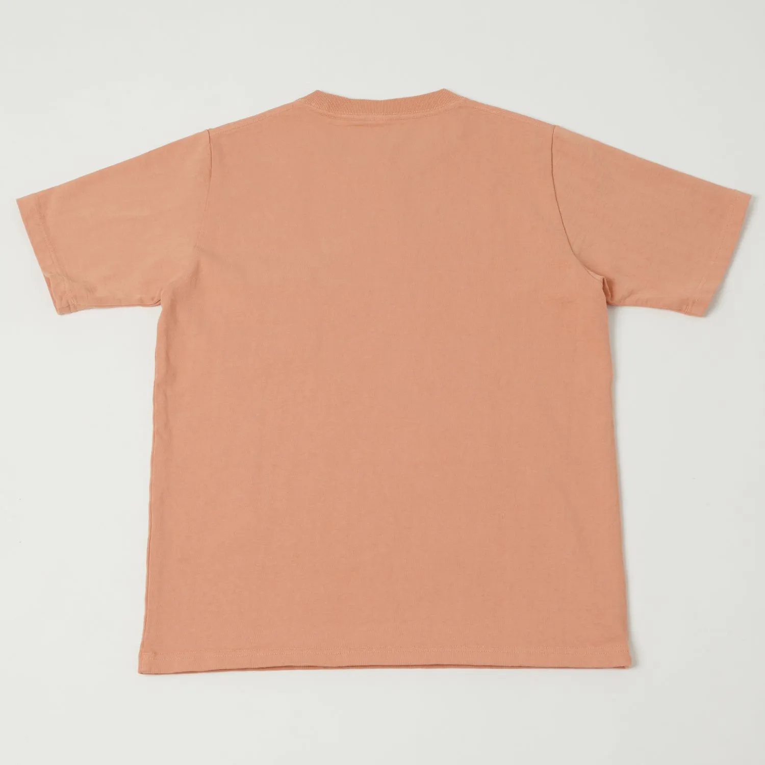 Jackman Dotsume Pocket T-Shirt - Coral sold by Son of a Stag product image thumbnail 3