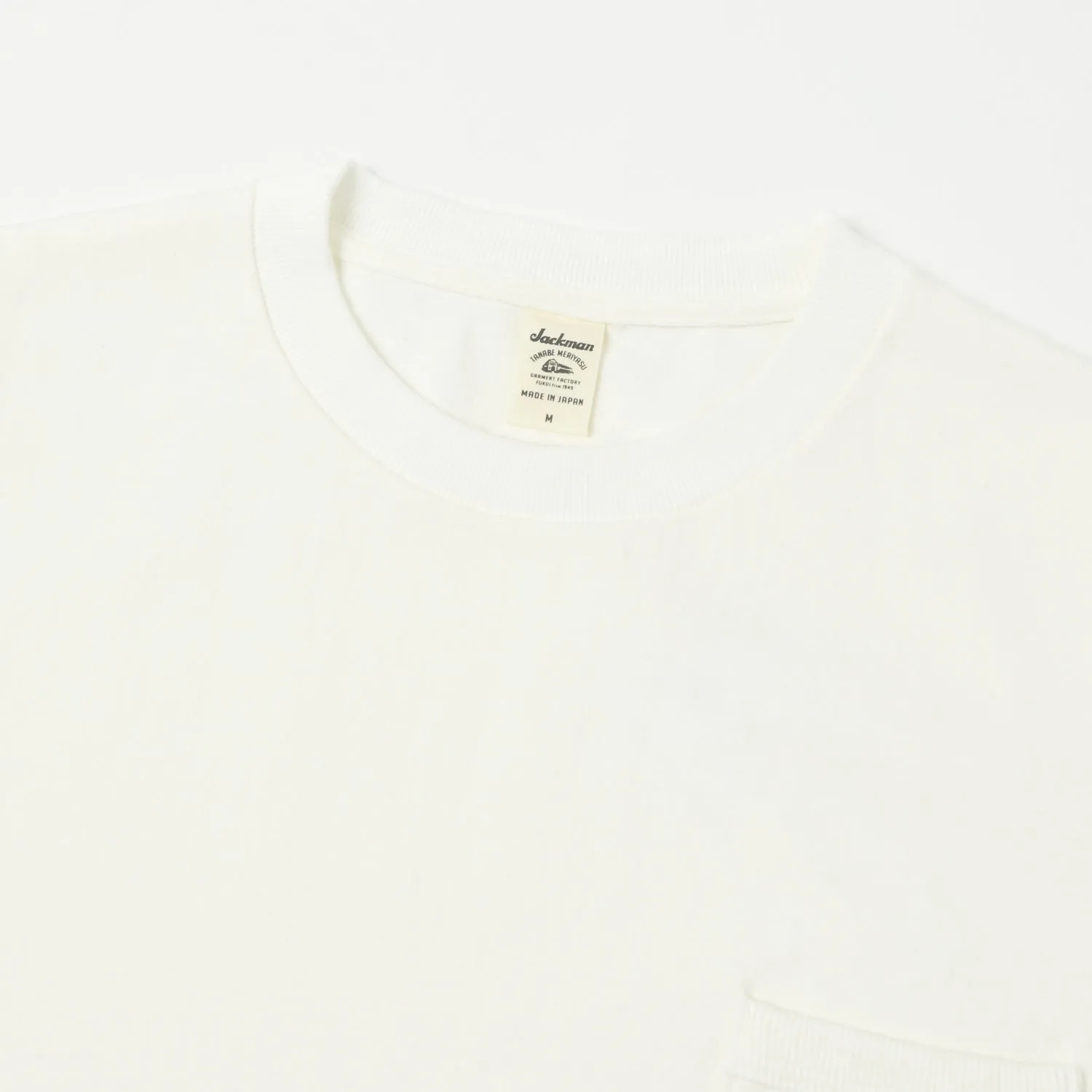 Jackman Dotsume Pocket T-Shirt - Off White sold by Son of a Stag product image thumbnail 2