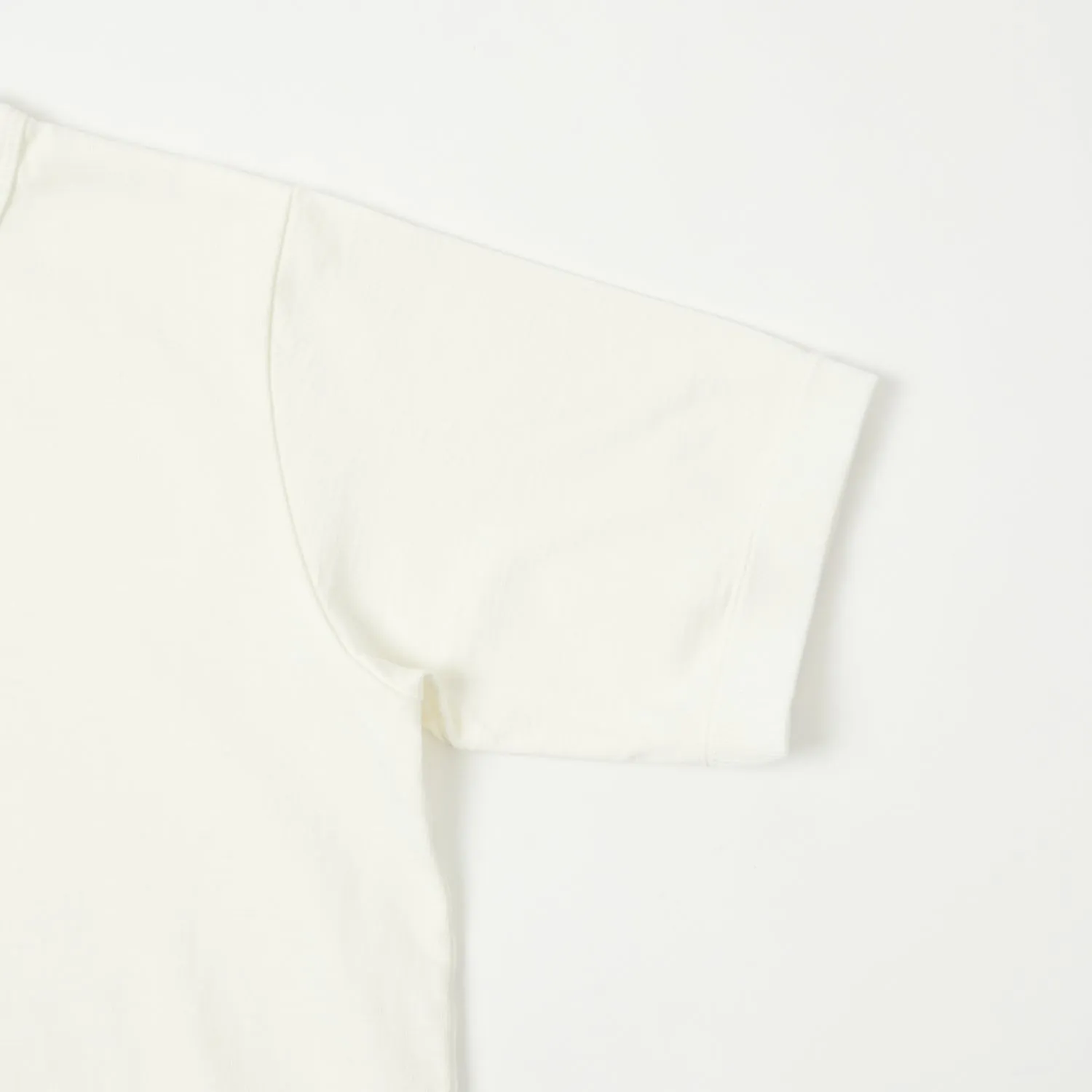 Jackman Dotsume Rib T-Shirt - Off White sold by Son of a Stag product image thumbnail 4