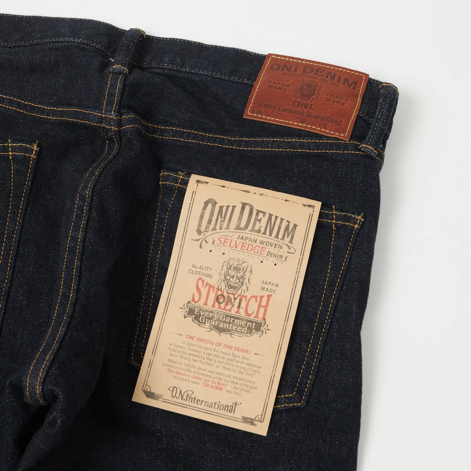 ONI Denim 122S-BE 15oz Slim Tapered Stretch Jean - One Wash sold by Son of a Stag product image thumbnail 2