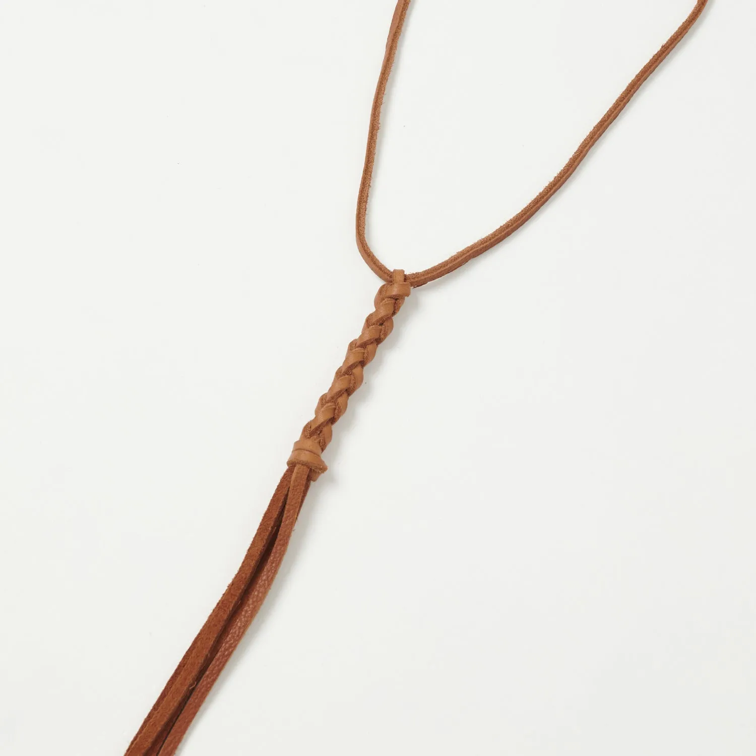 Yuketen Braided Leather Necklace - Rust sold by Son of a Stag product image thumbnail 2