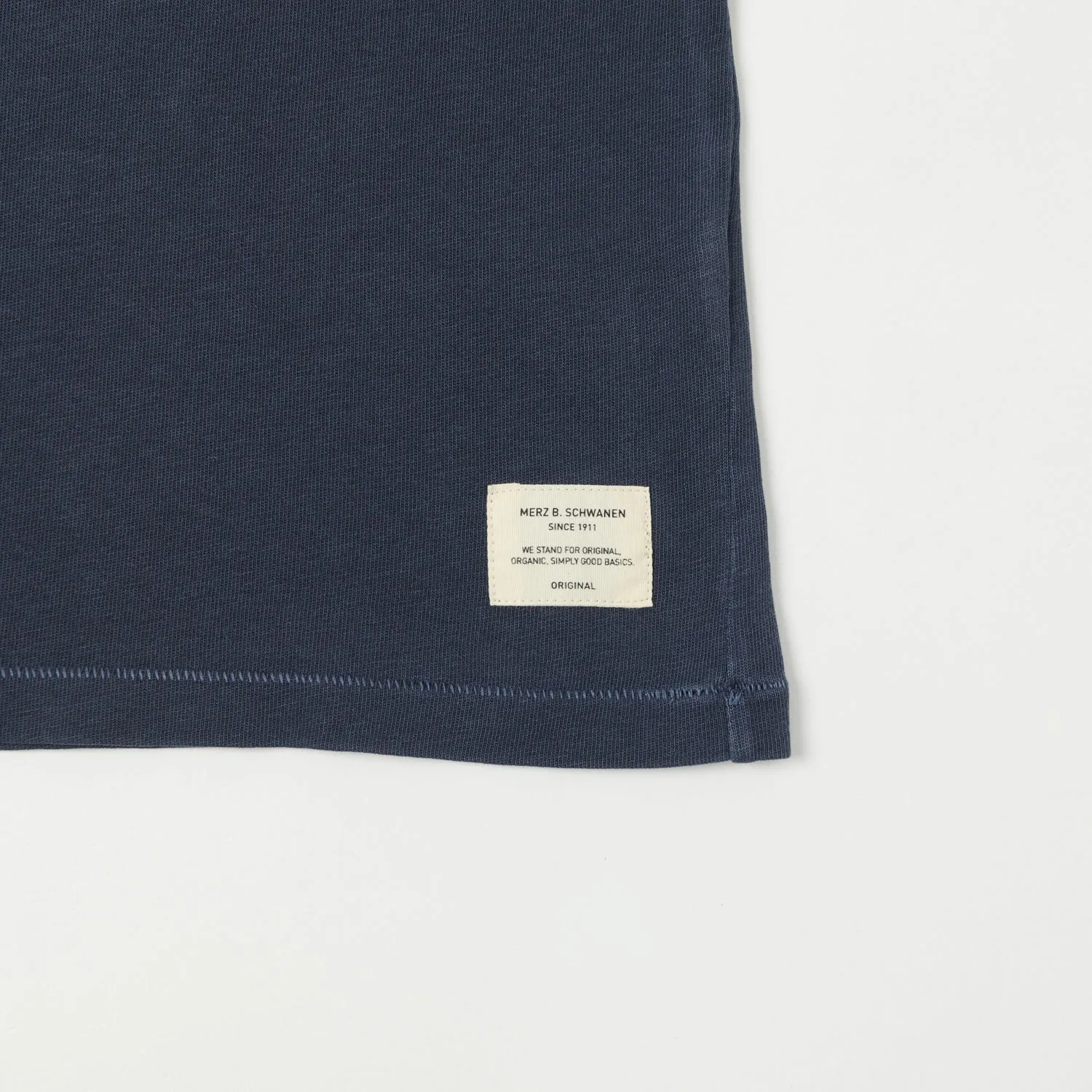 Merz b. Schwanen 'Good Basics' Polo Shirt - Denim Blue sold by Son of a Stag product image thumbnail 3